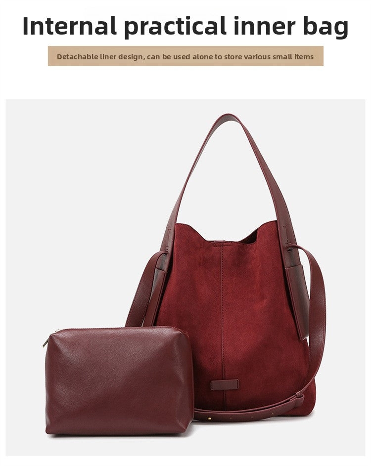 2025 New Fashion Matte Shoulder Bag Large Capacity High-end Handbag Commuter Bag for Women