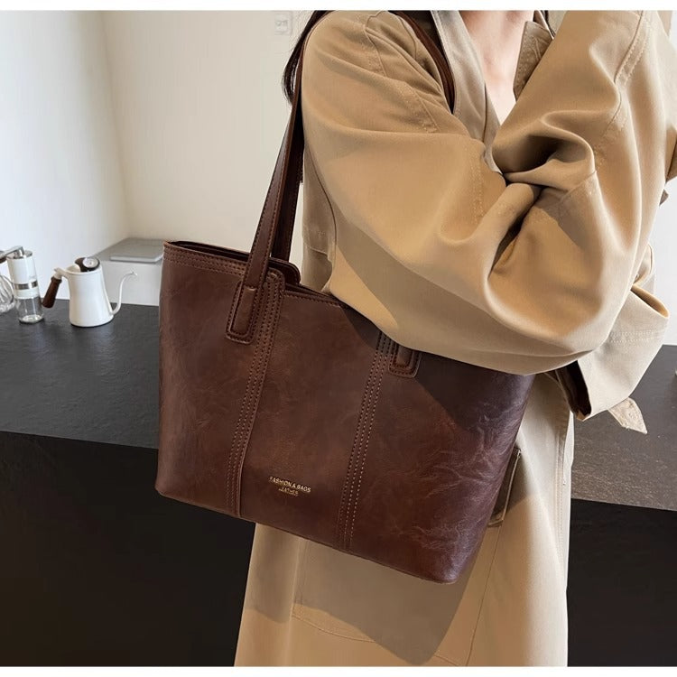 Large Capacity Women's Shoulder Bag 2025 New Fashion Commuting Trendy Handbag Large Bag Trendy Tote Bag