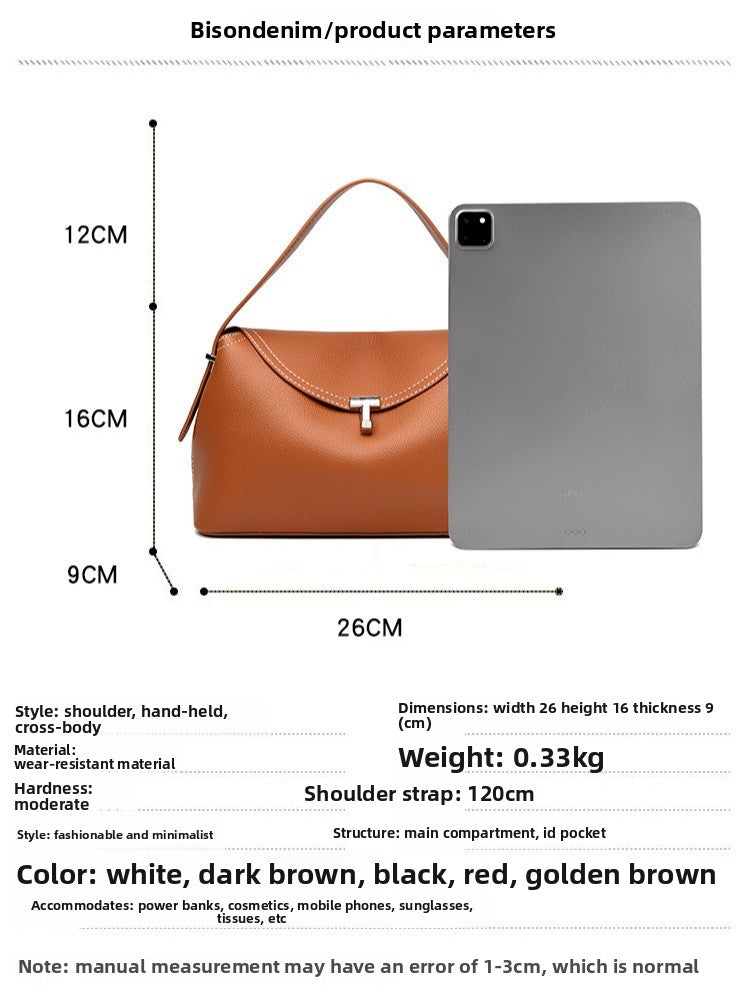 Crossbody Bag 2025 New Fashion Women's Bag Simple Large Capacity Ladies Handbag High-end Commuter Bag Cross-border