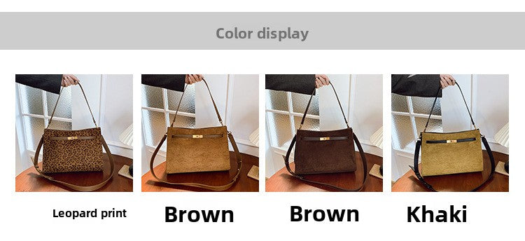 Tote Bag Autumn Winter High-end Matte Women's Bag New Large Capacity Simple Commuter Bag Cross-border Single Shoulder Crossbody Bag